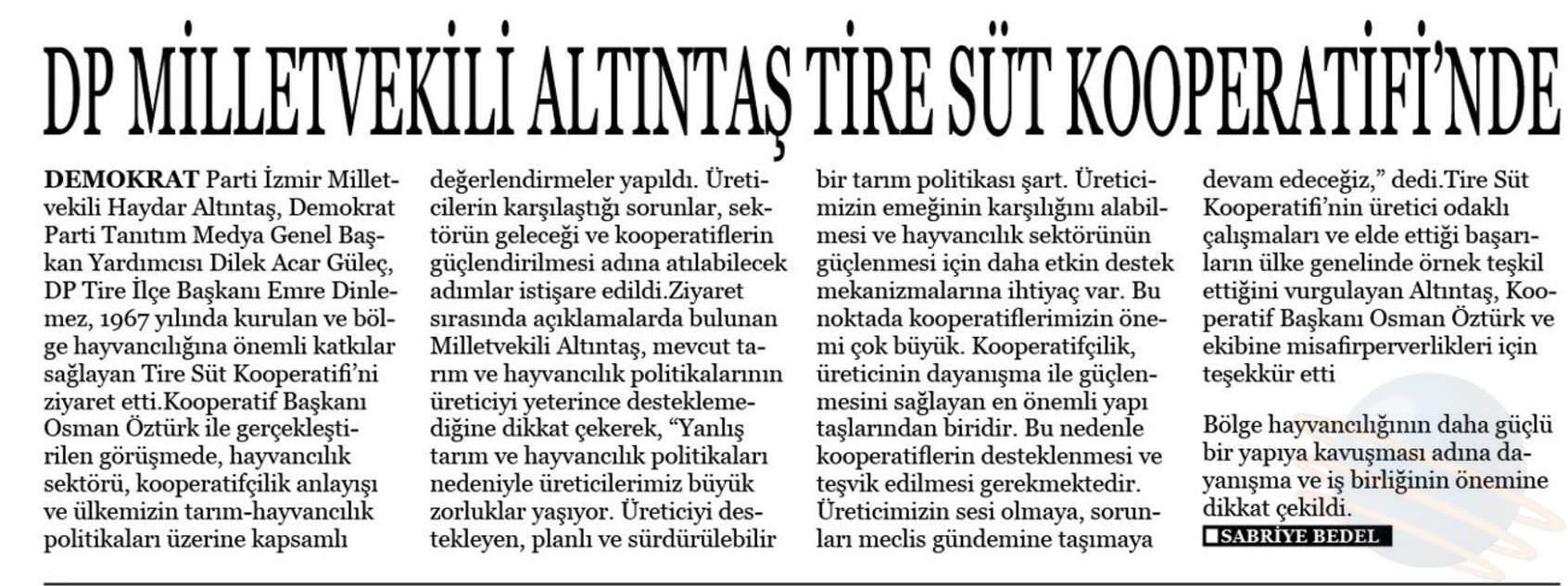 Gazete Haberi