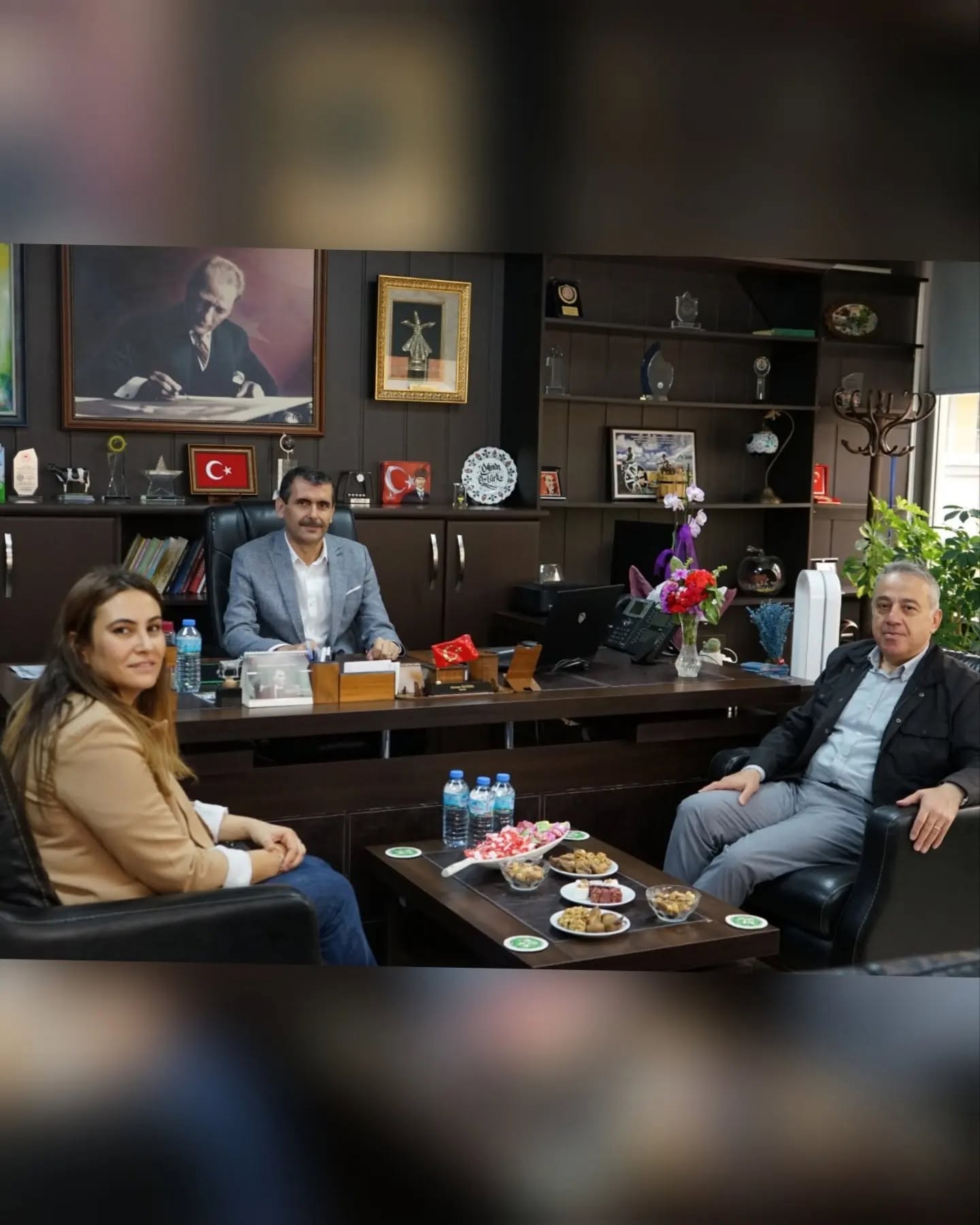 İzmir İl Tarım Müdürü Mustafa Şahin Tire Süt Kooperatifini Ziyaret Etti.